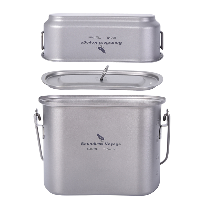 1.5L Outdoor Military Canteen  - Camping Cooking Container 评论和价格