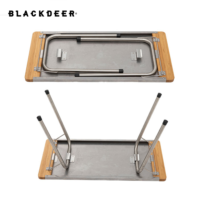 Bamboo Stainless Steel Folding - Camping Cooking Table 评论和价格